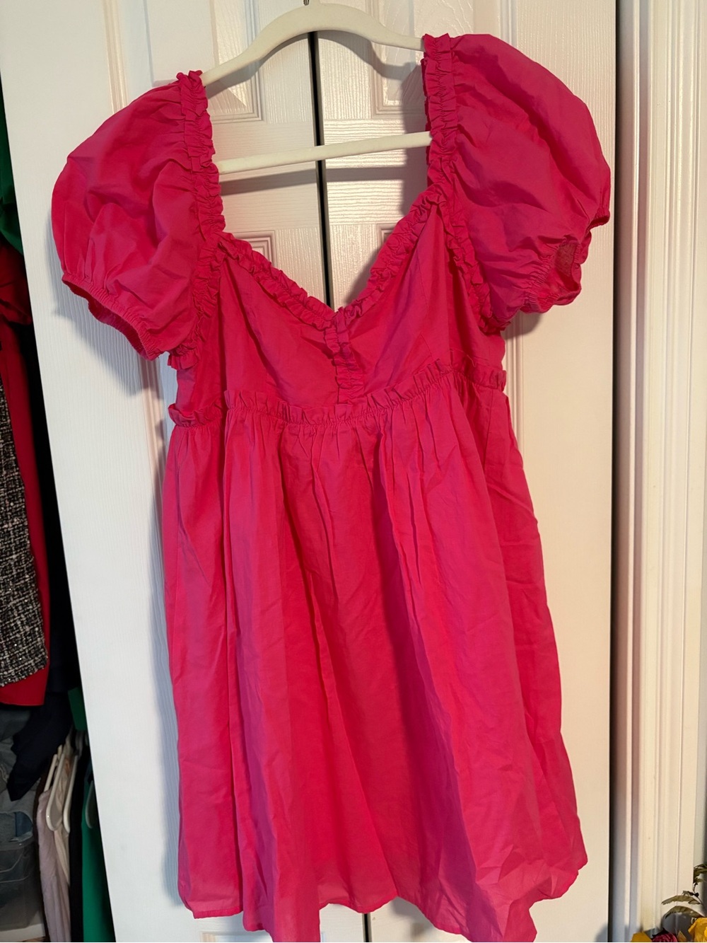 Storia Fuchsia Ruffled Top